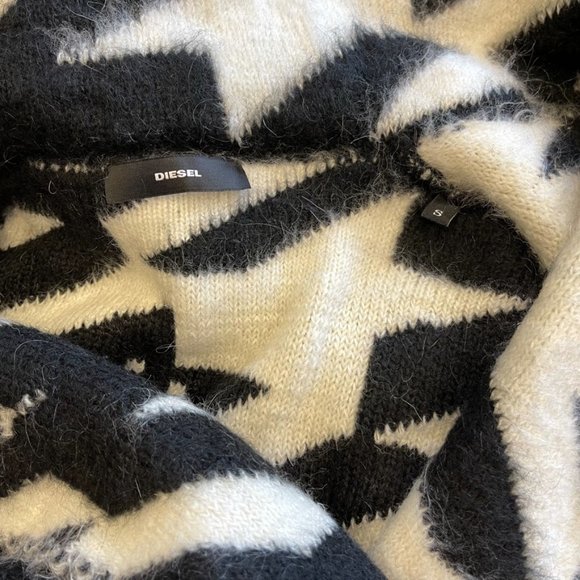 Diesel Houndstooth Check Cardigan Size S - Picture 9 of 9